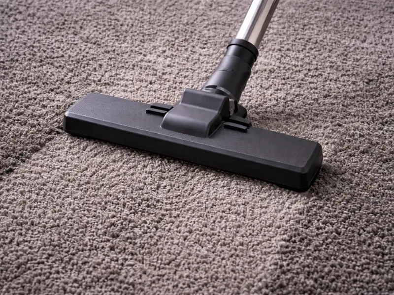 Vacuum cleaner using wrong attachment on carpet surface
